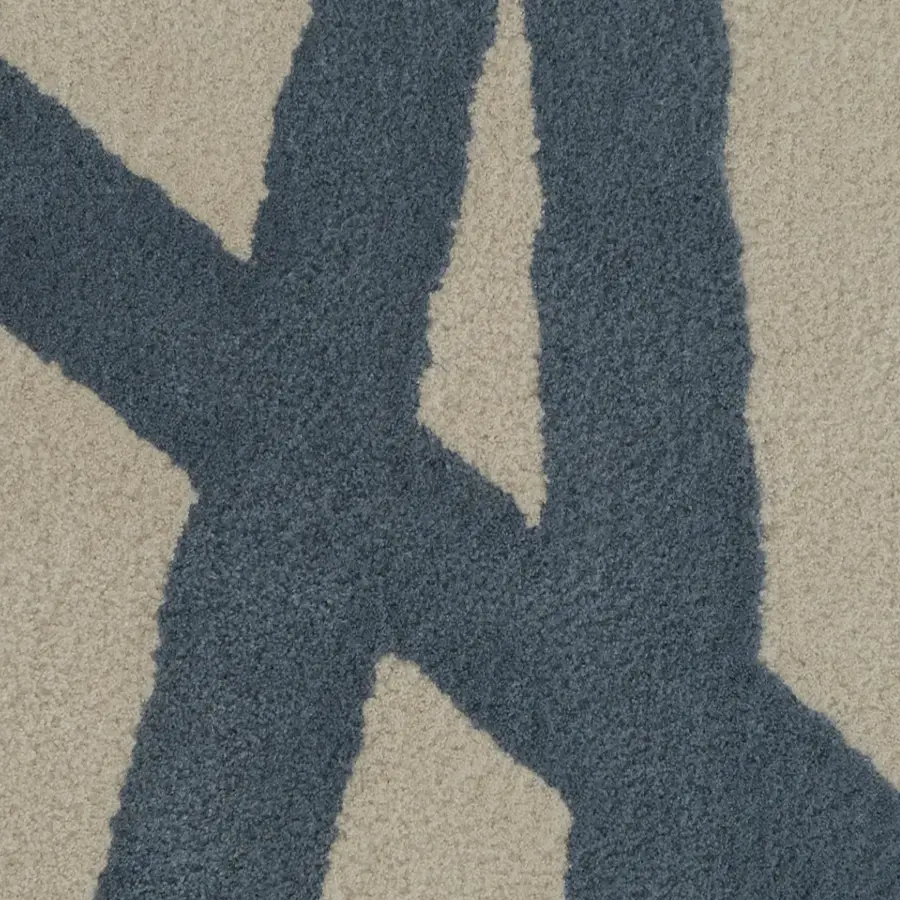 Pendle wool rug blue