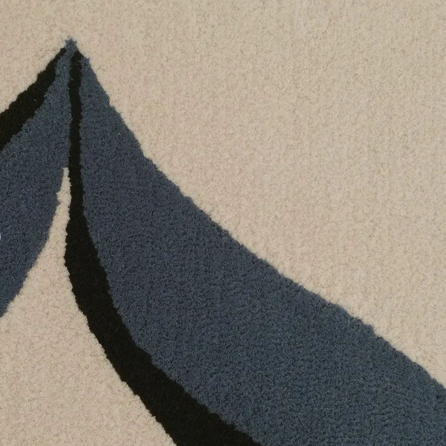 Tintagel wool rug blue