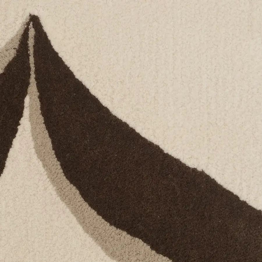 Tintagel wool rug brown