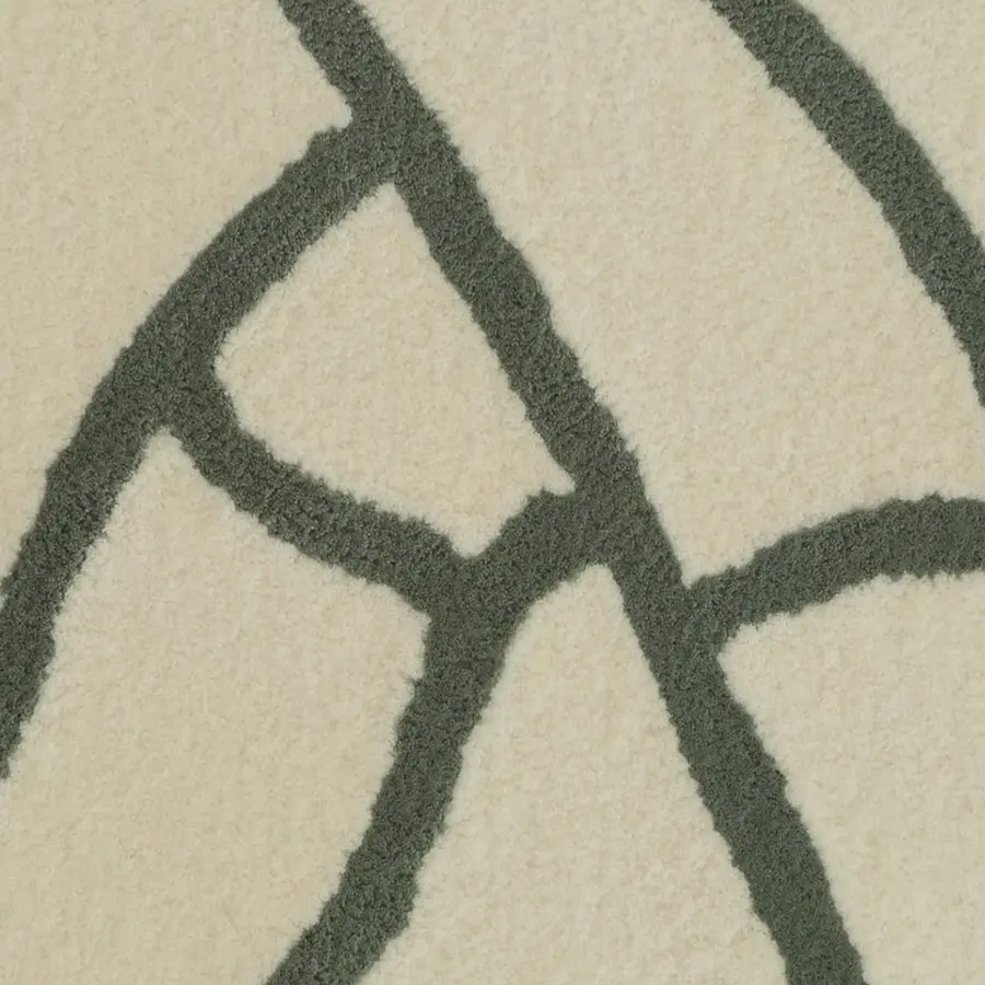 Avalon rugs Tor Cream and Green