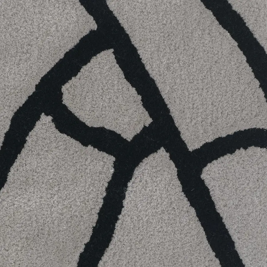 Avalon rugs Tor Cream and Grey