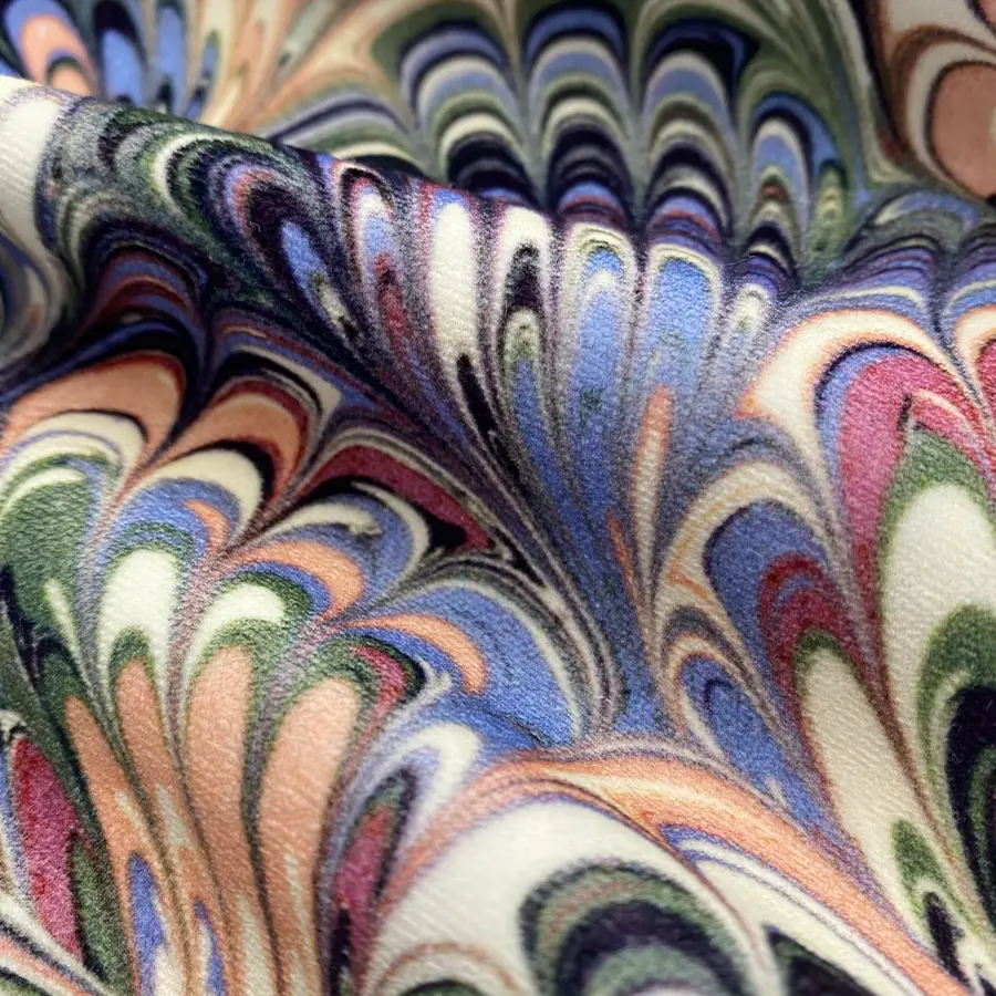 Serpentine Summer Velvet Fabric