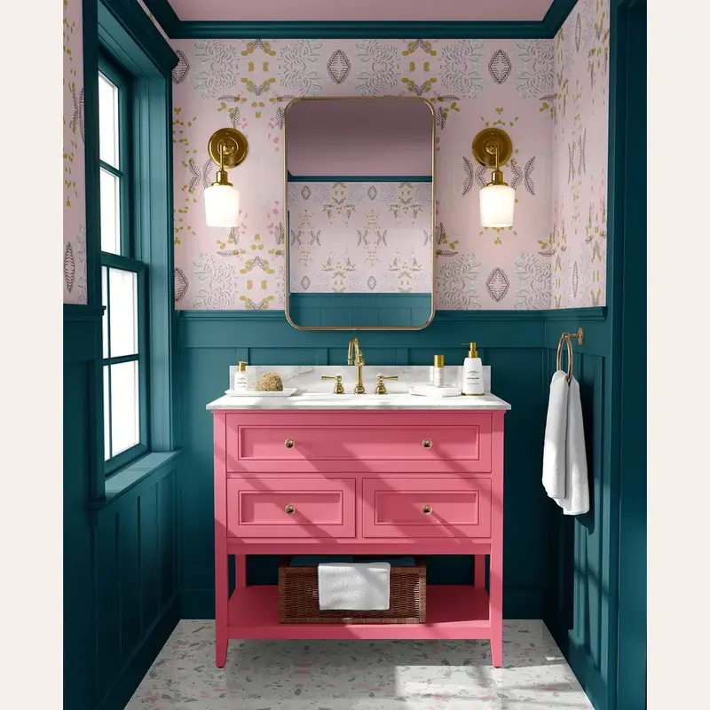Pink Chinoiserie Wallpaper