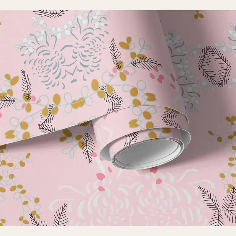 Pink Chinoiserie Wallpaper