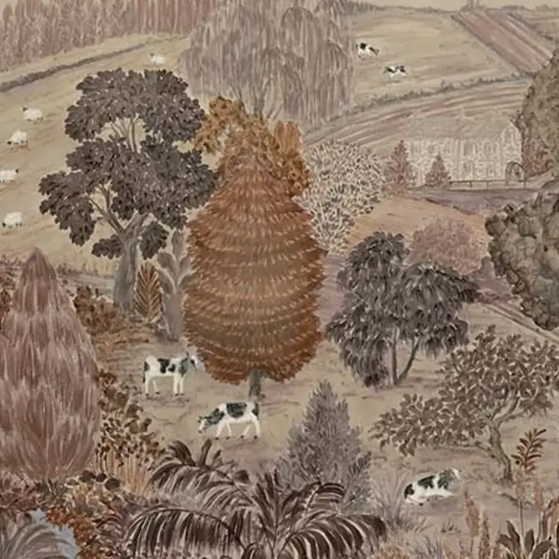 Toothill in Sherbet | Wallpaper Mural on Matte Uncoated