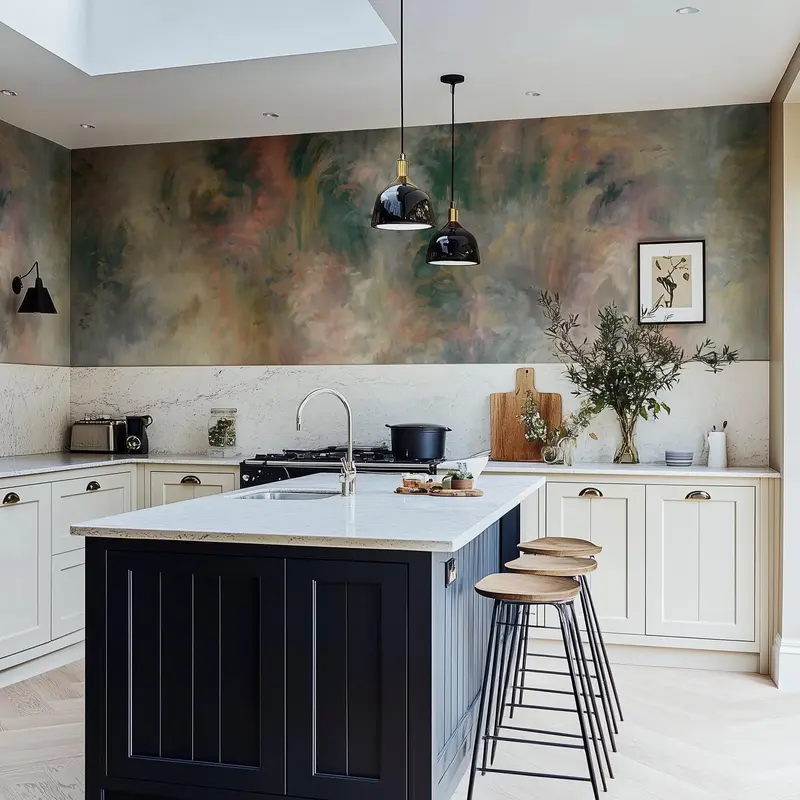 Cascade in Ember | Wallpaper Mural on Premier Vinyl