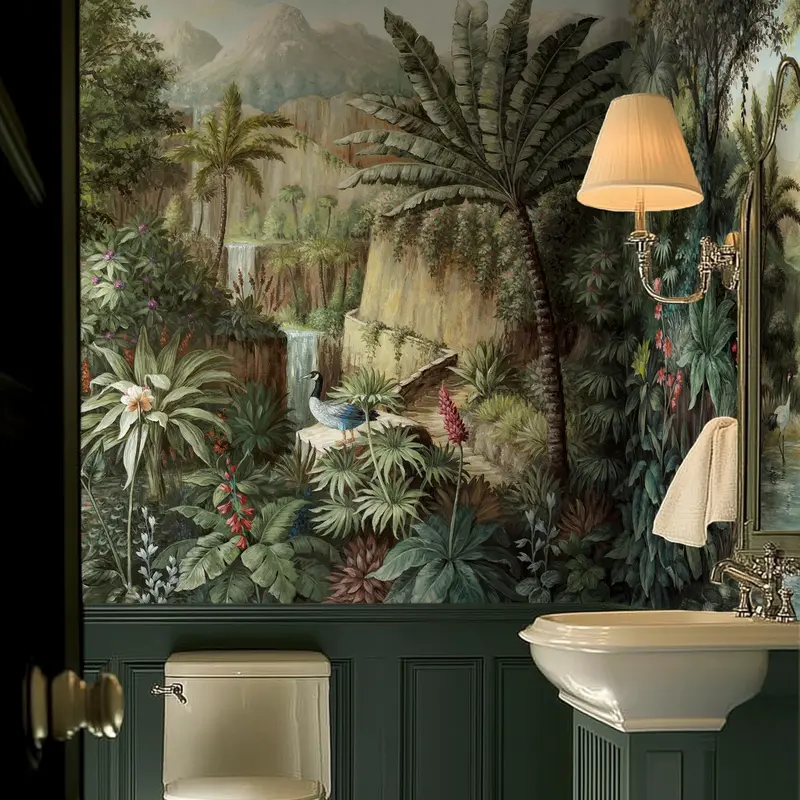 Escapade in Verdant | Wallpaper Mural on Premier Vinyl