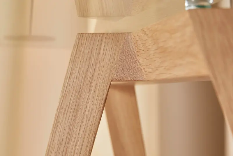 JW/W1 Trestle Legs with Dining Glass Top