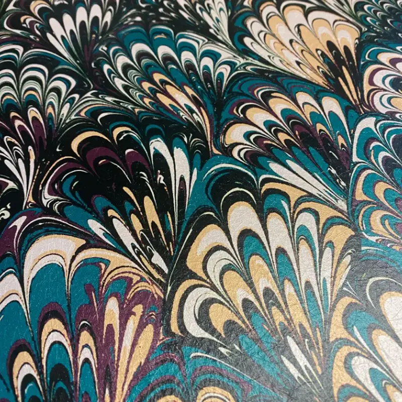 Marbled Wallpaper Serpentine Col Winter Noir Mica Coated Non Woven