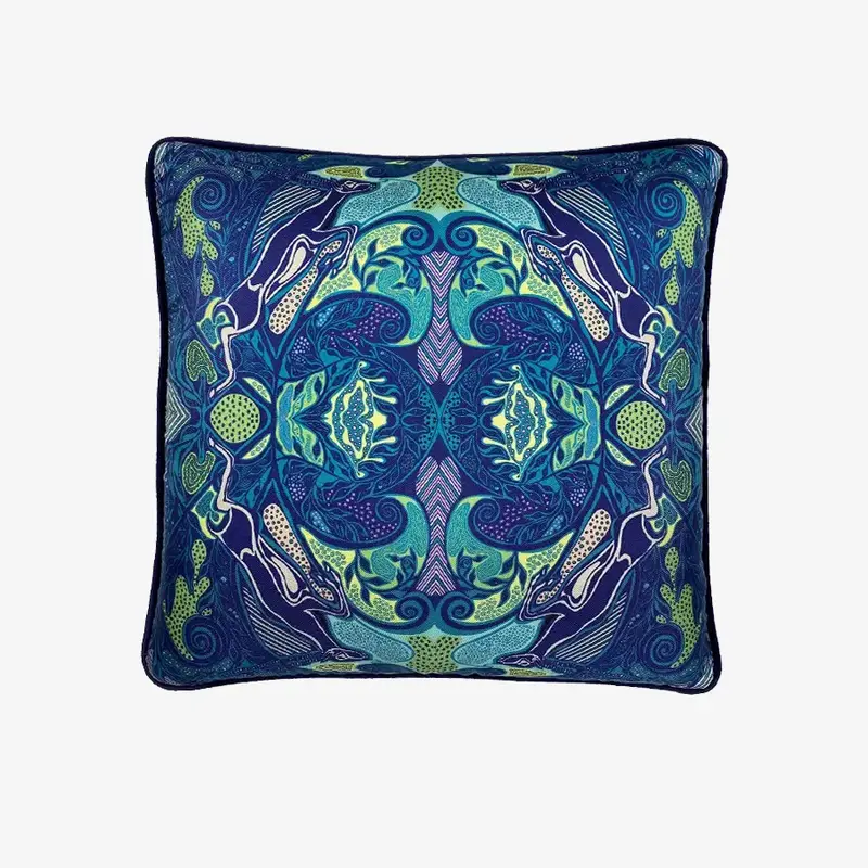 Blackbuck Silk Cushion