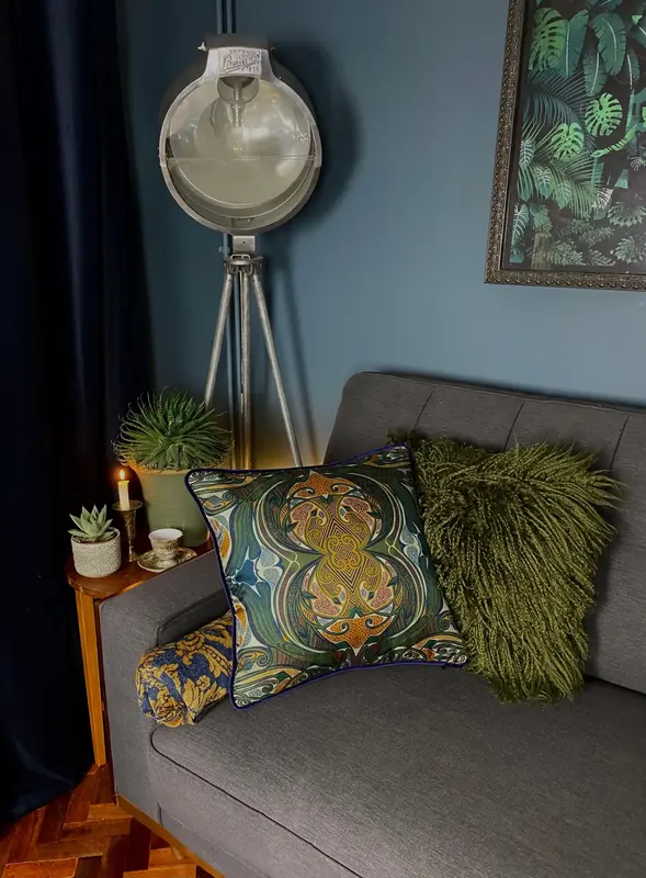 Quetzal Silk Cushion