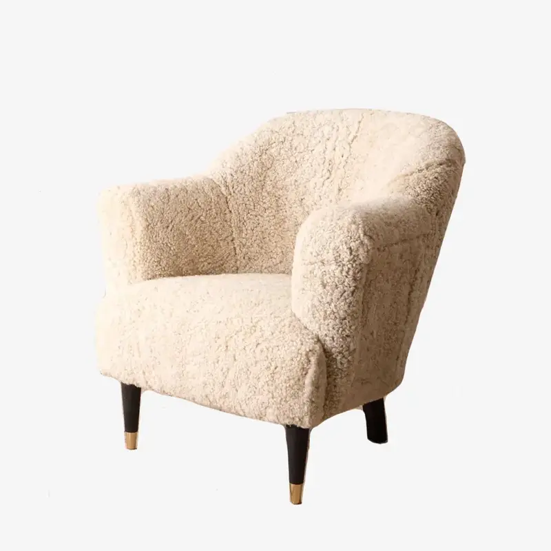 Milo Sheep wool armchair