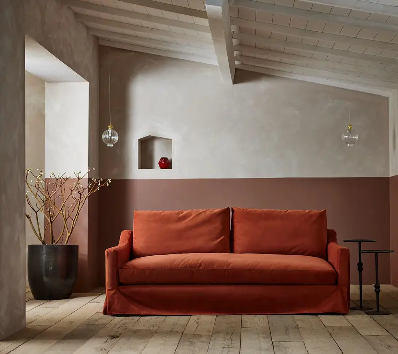 The Conrad skirted Bespoke Sofa by TallBoy Interiors