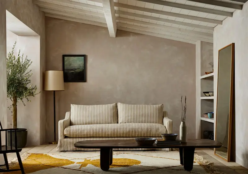 The Conrad skirted Bespoke Sofa by TallBoy Interiors