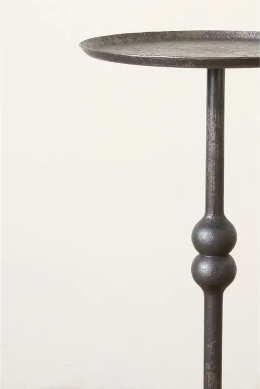 The Brokkr Forged Steel Martini Table - Heavy texture