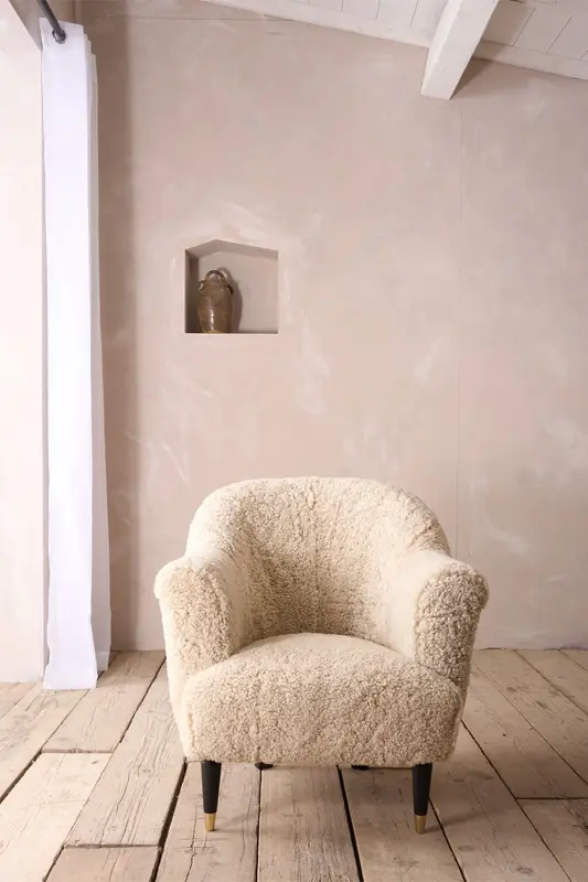 The Milo Sheep wool armchair