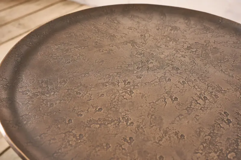 The Brokkr Martini table in Bronze - Inverted