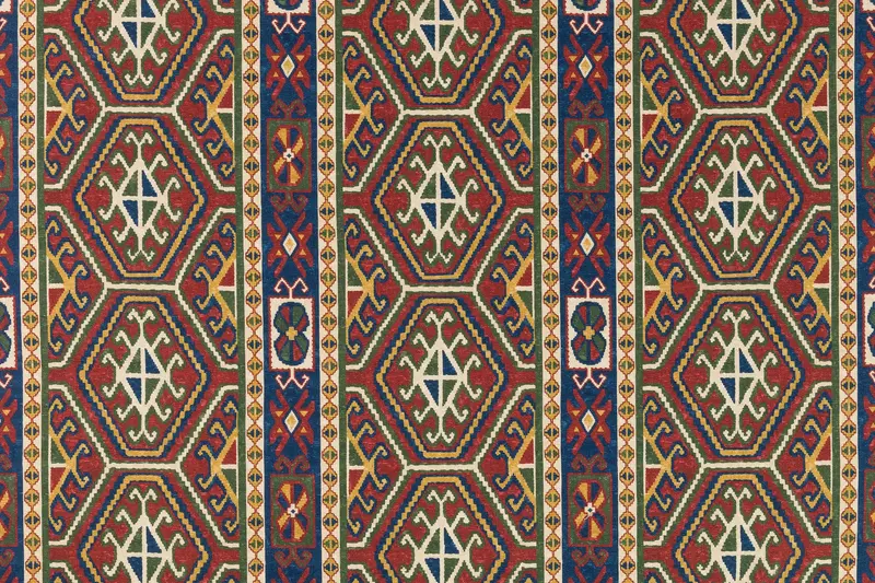 Qarshi in Marrakesh Red Cotton Linen Mix