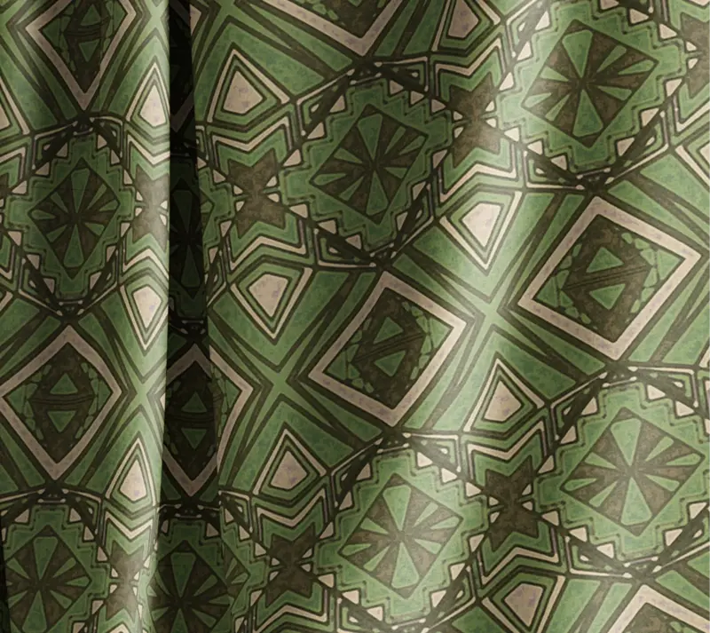 Deco Diamond Juniper Velvet Shimmer