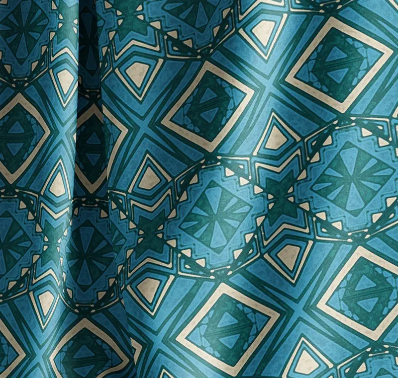 Deco Diamond Ocean Velvet Shimmer