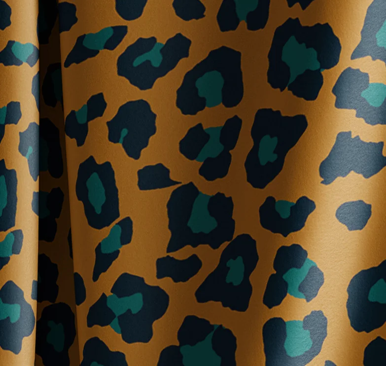 Leopard Golden Velvet Shimmer