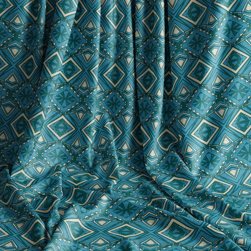 Deco Diamond Ocean Velvet Shimmer