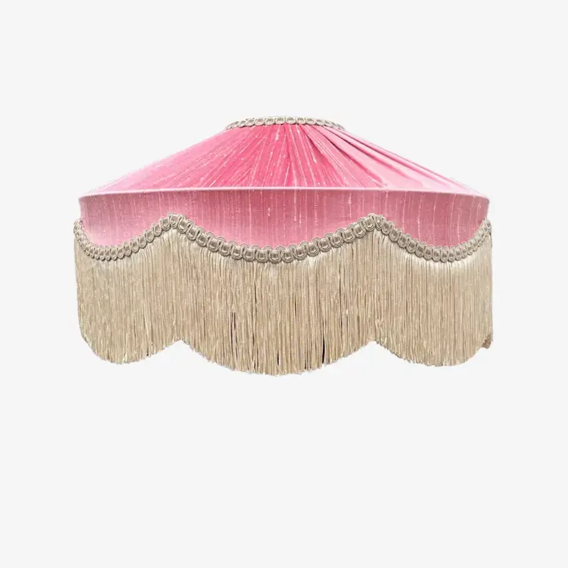 The Peggy Pink Silk Lampshade