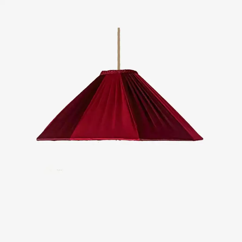 The Stripy Shade Burgundy Berry Pleated Lampshade