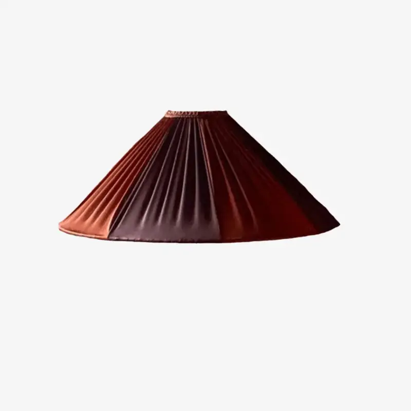 The Stripy Shade Bronze Brown Pleated Lampshade