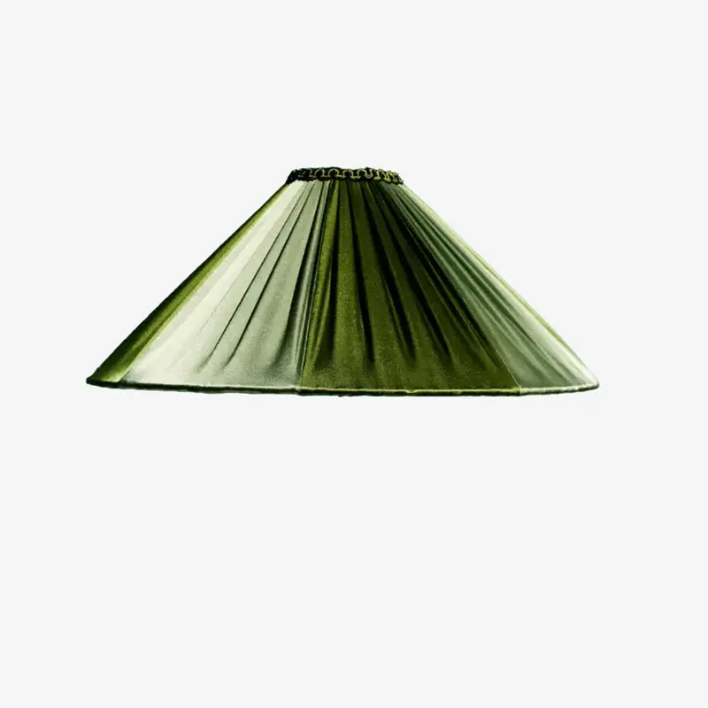 The Stripy Shade Olive Pistachio Pleated Lampshade