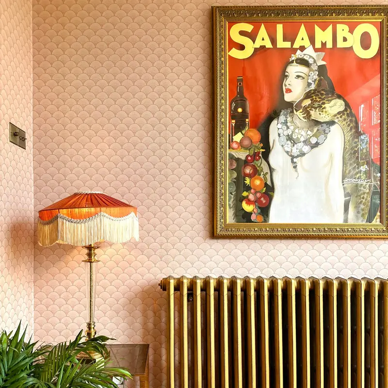 The Peggy Pink Silk Lampshade