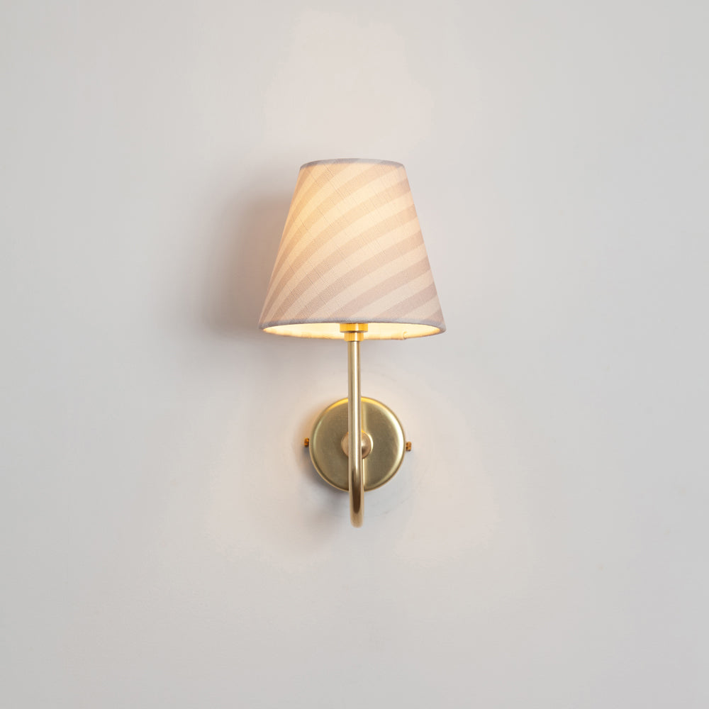 Juno Wall Light - Striped Linen